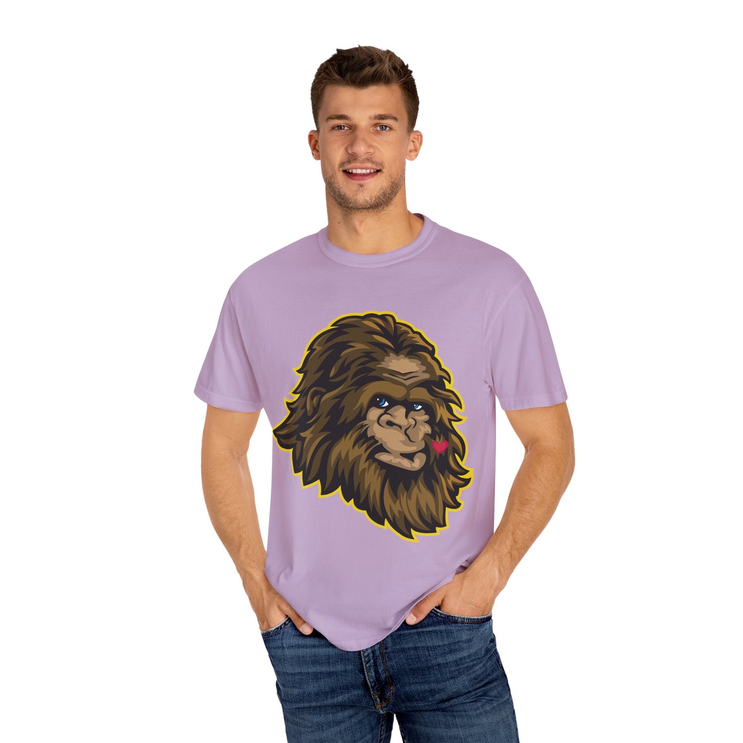 Sasquatch Kisses T-Shirt, Unisex Graphic Tee, Wild Animal Shirt, Nature Lover Gift, Unique Casual Wear, Funny Big Foot T-Shirt
