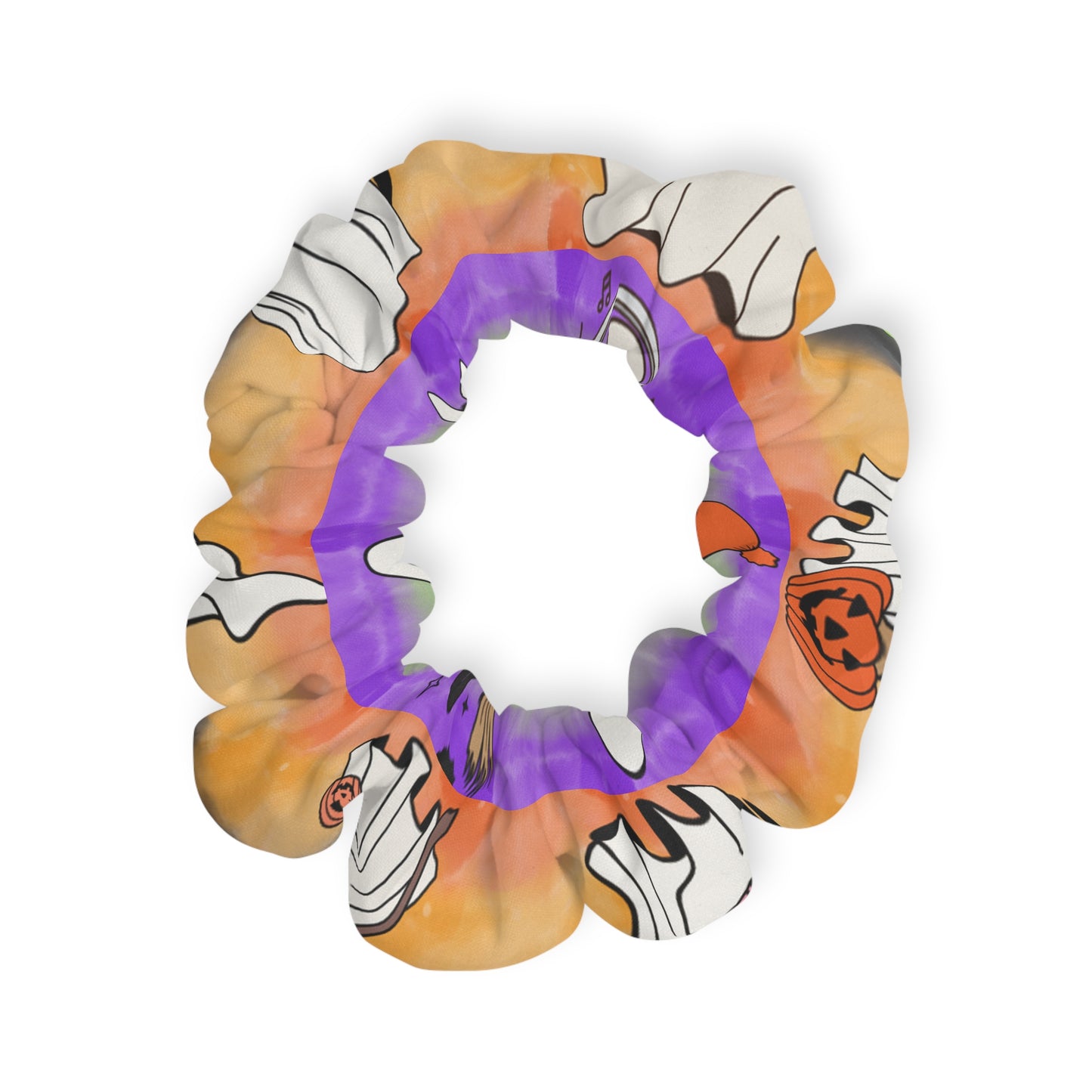 Halloween Ghost Scrunchie - Spooky Hair Accessory