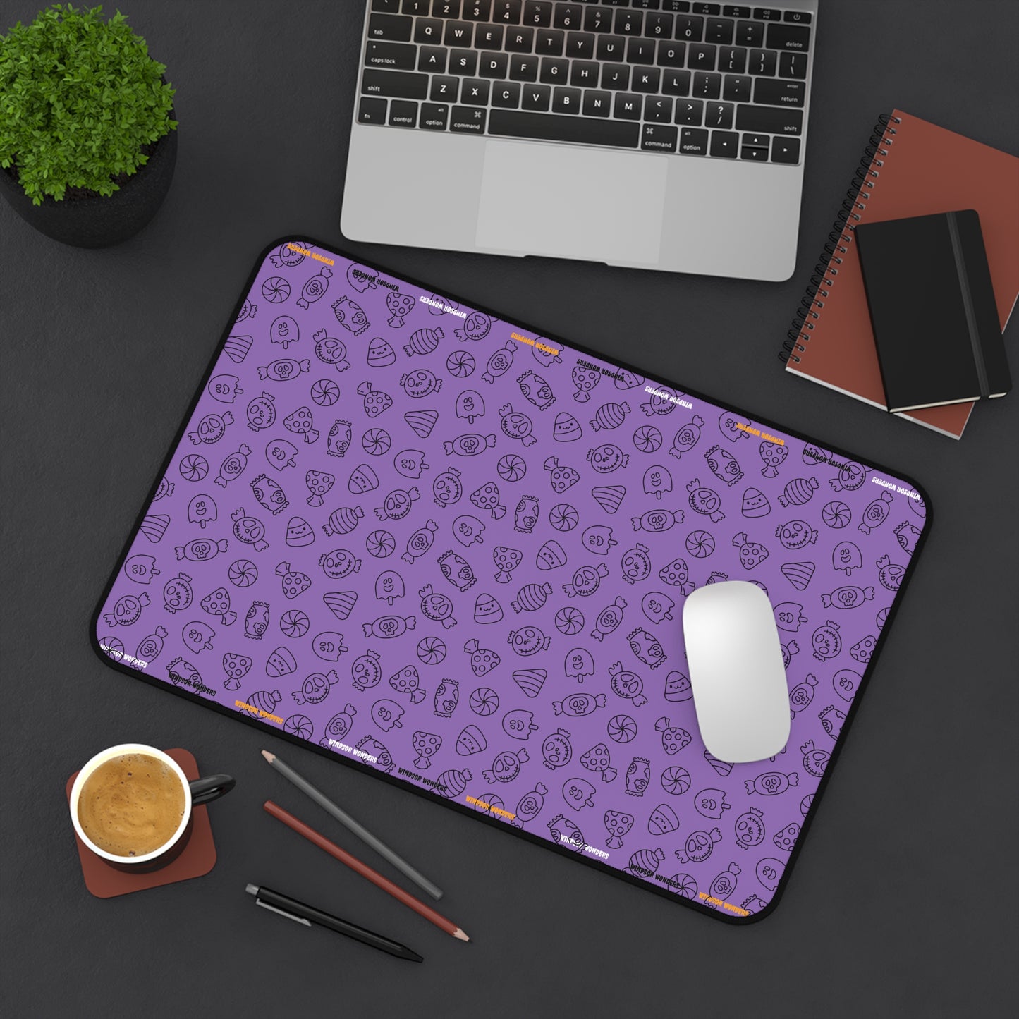 Windsor Wonders Light Purple Halloween Candy Desk Mat