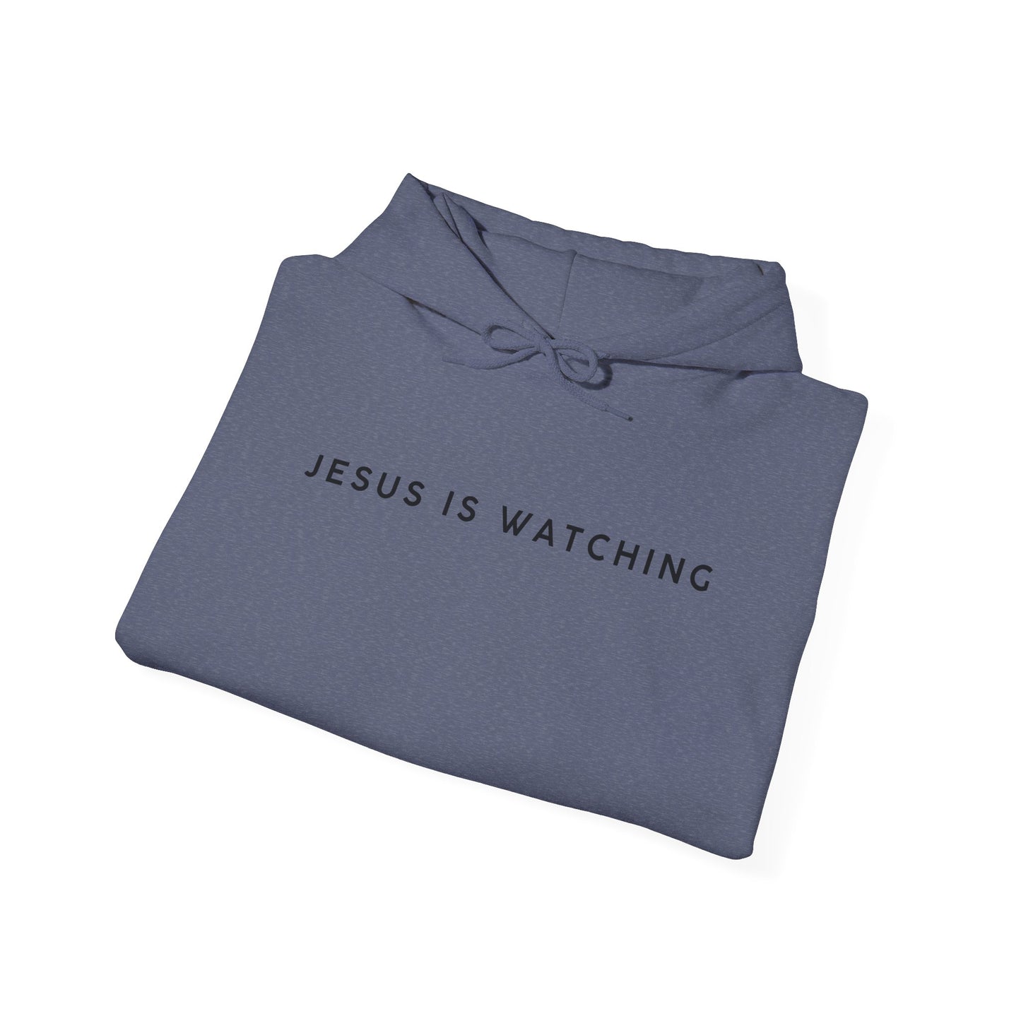 Jesus is Watching Hoodie | Unisex Heavy Blend Sweatshirt, Humorous Christian Apparel, Religious Gift, Casual Wear, Unique Streetwear