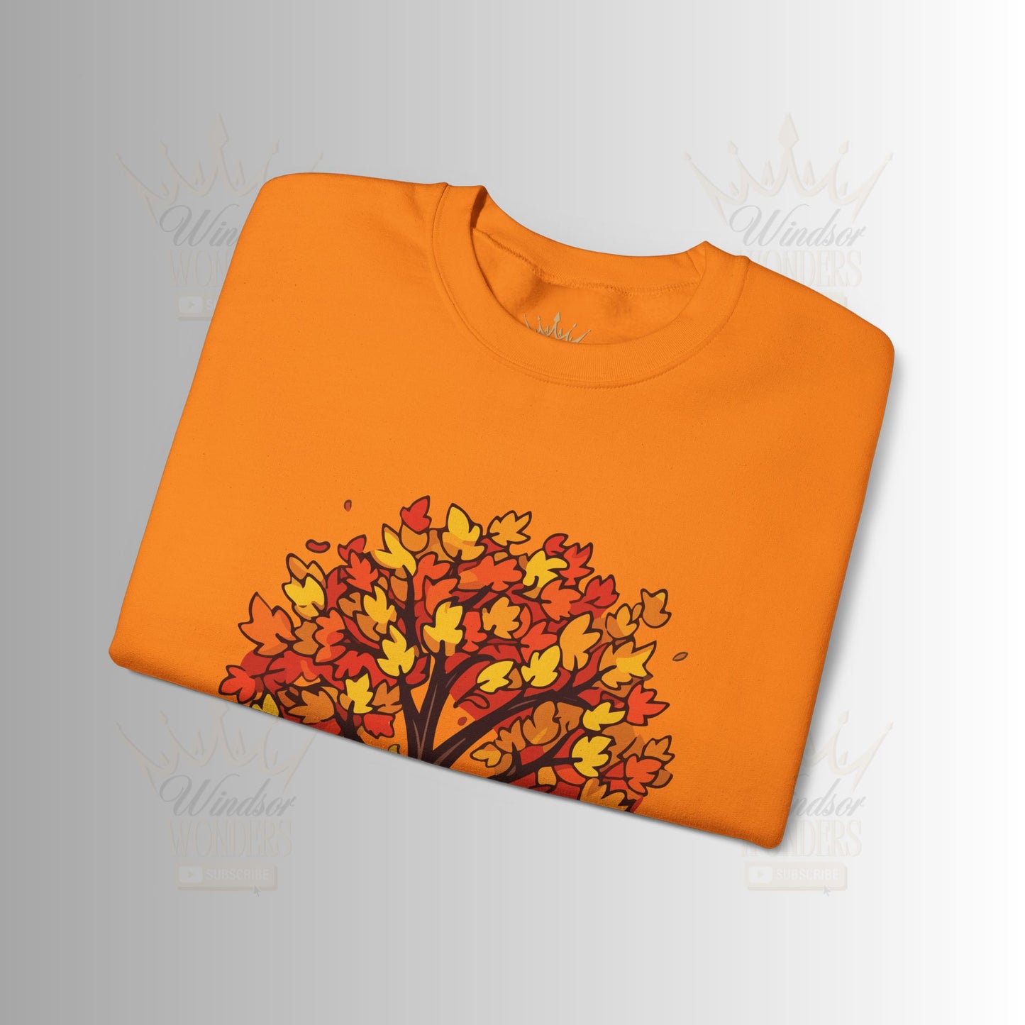 Autumnal Leaves Sweatshirt - Cozy Fall Crewneck for Nature Lovers, Perfect Gift for Thanksgiving, Casual Wear, and Seasonal Celebrations