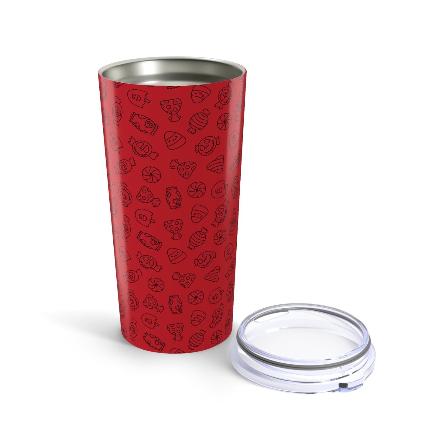 Dark Red Halloween Candy Tumbler 20oz
