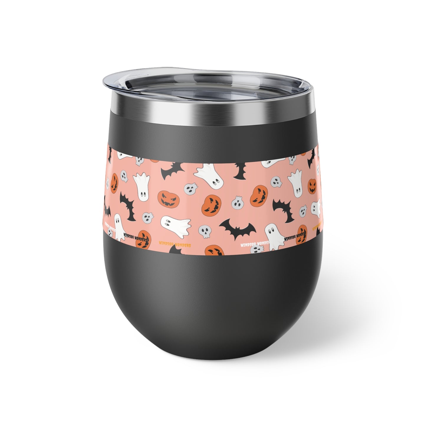 Windsor Wonders Orange Halloween Copper Vacuum Insulated Cup, 12oz