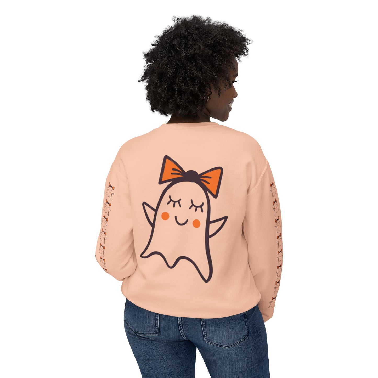 Cute Ghosts Unisex Lightweight Crewneck Sweatshirt