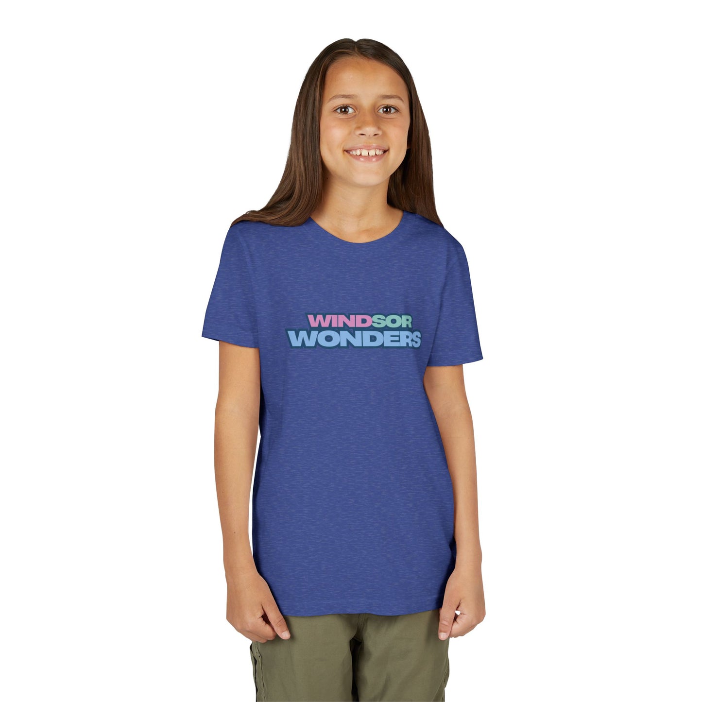 Windsor Wonders Youth Short Sleeve Tee - 'Windsor Wonders' Graphic T-Shirt, Fun Summer Wear, Gift for Kids, Adventure Apparel, Family Outing