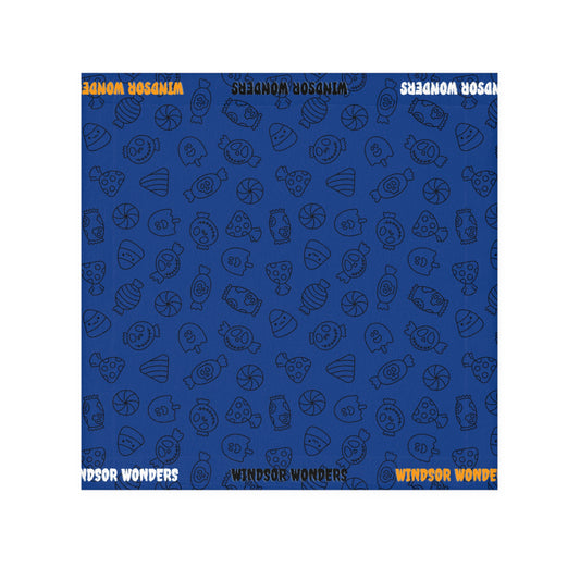 Windsor Wonders Dark Blue Halloween Candy Face Towel