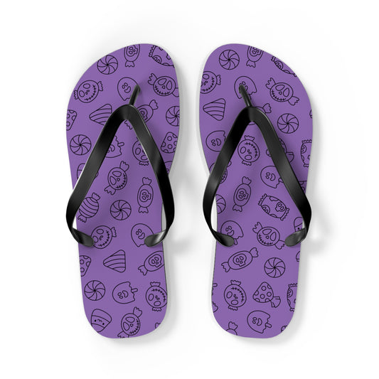 Windsor Wonders Light Purple Halloween Candy Flip Flops