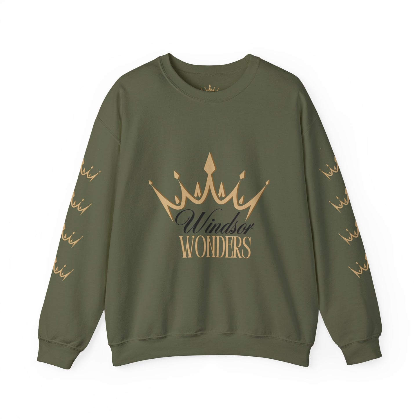 Windsor Wonders Crown Sweatshirt, Cozy Unisex Crewneck for Celebrations, Perfect Gift for Birthdays, Holidays, or Casual Wear