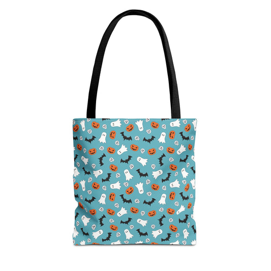 Windsor Wonders Blue Halloween Tote Bag (AOP)