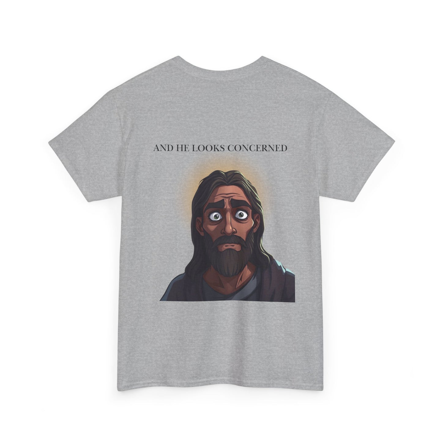 Funny Religious T-Shirt, Jesus is Watching Tee, Humorous Christian Apparel, Gift for Believers, Unique Faith-Based Clothing