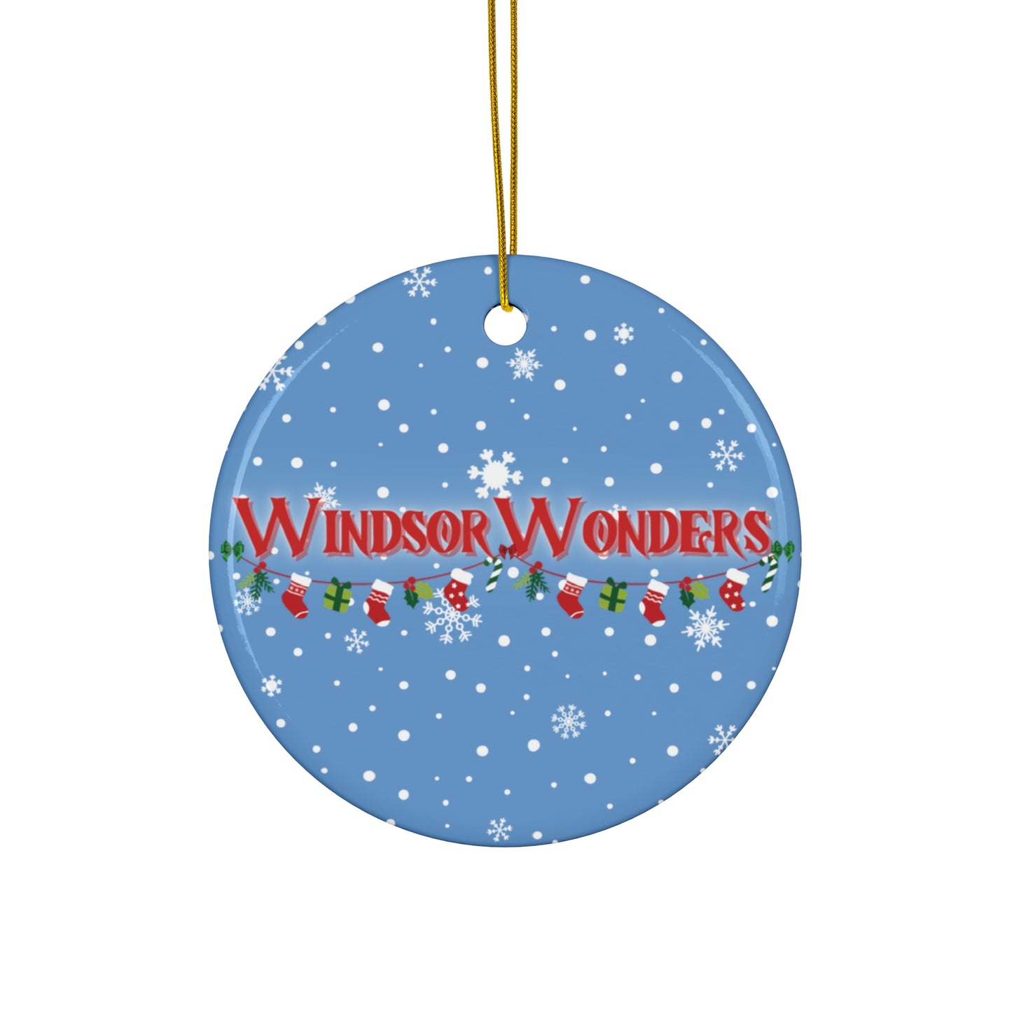 Windsor Wonders  Light Blue Ceramic Ornament, 4 Shapes