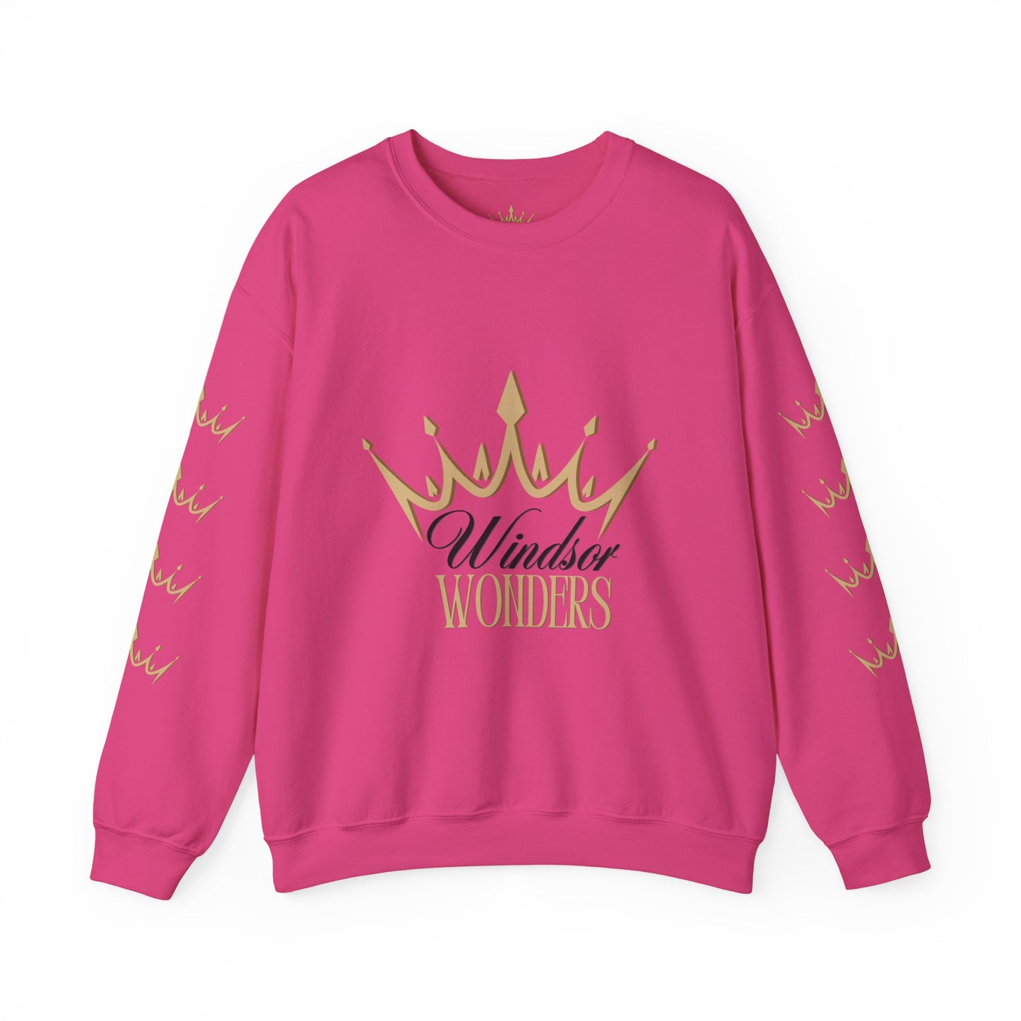 Windsor Wonders Crown Sweatshirt, Cozy Unisex Crewneck for Celebrations, Perfect Gift for Birthdays, Holidays, or Casual Wear