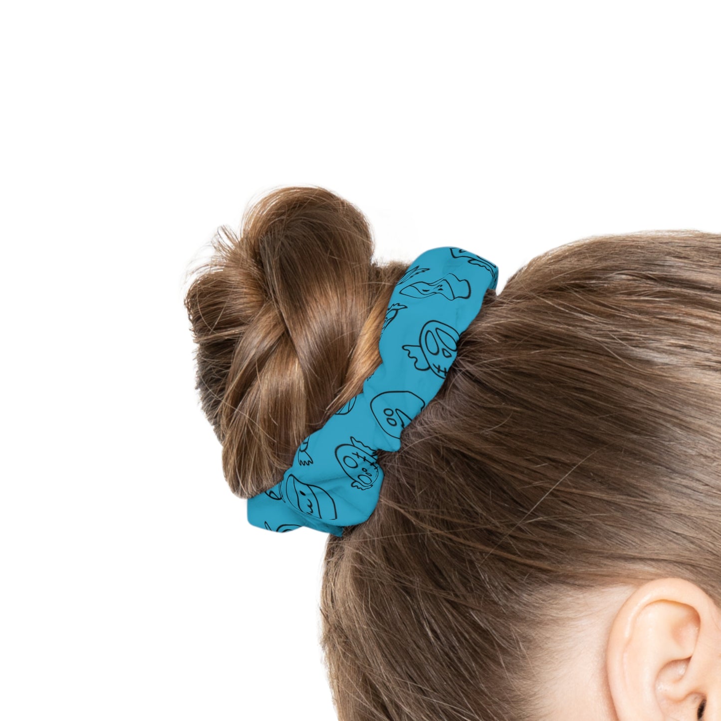 Windsor Wonders Turquoise Halloween Candy Scrunchie