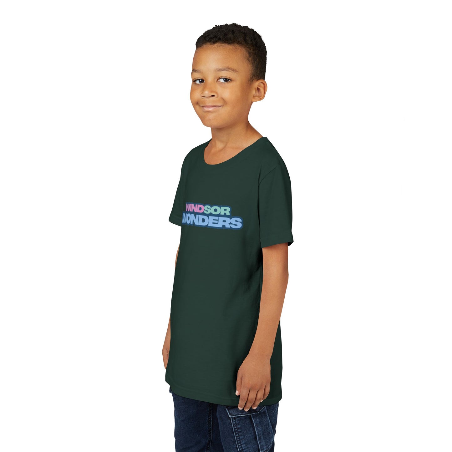 Windsor Wonders Youth Short Sleeve Tee - 'Windsor Wonders' Graphic T-Shirt, Fun Summer Wear, Gift for Kids, Adventure Apparel, Family Outing