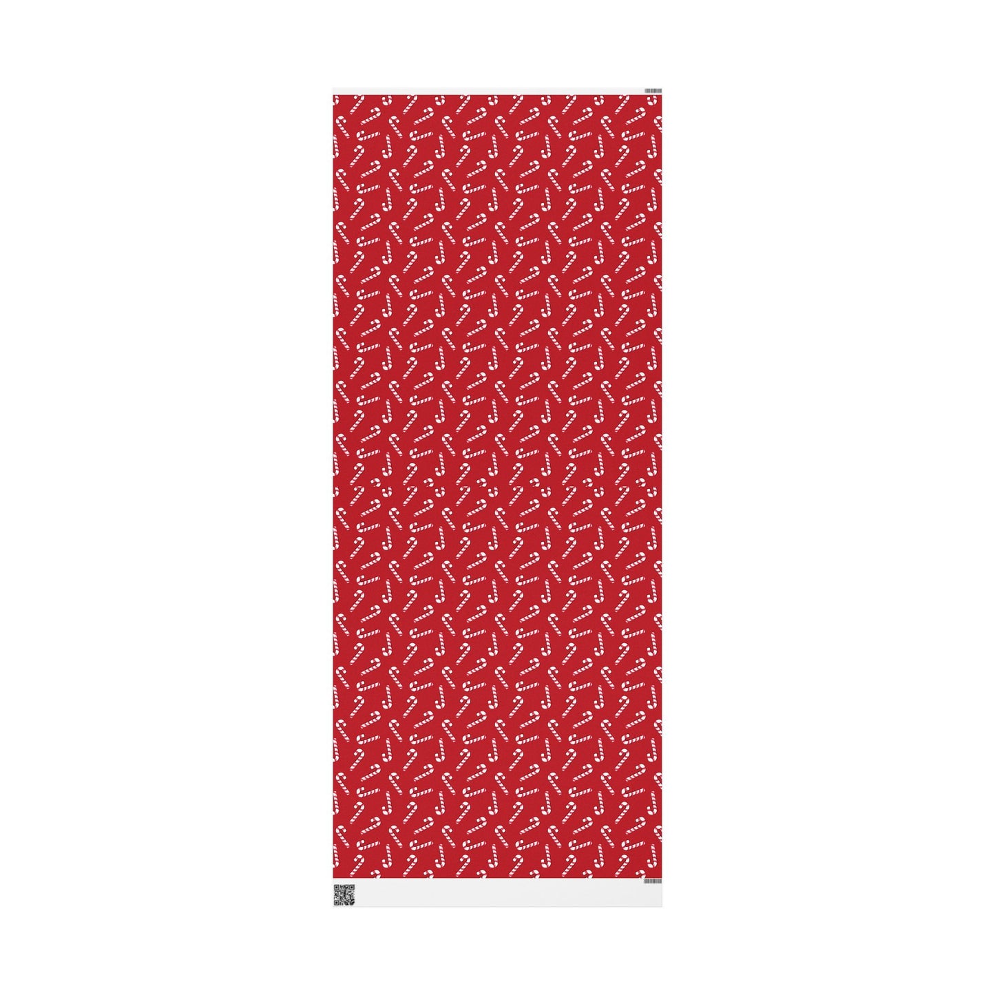 Dark Red Candy Cane Wrapping Papers