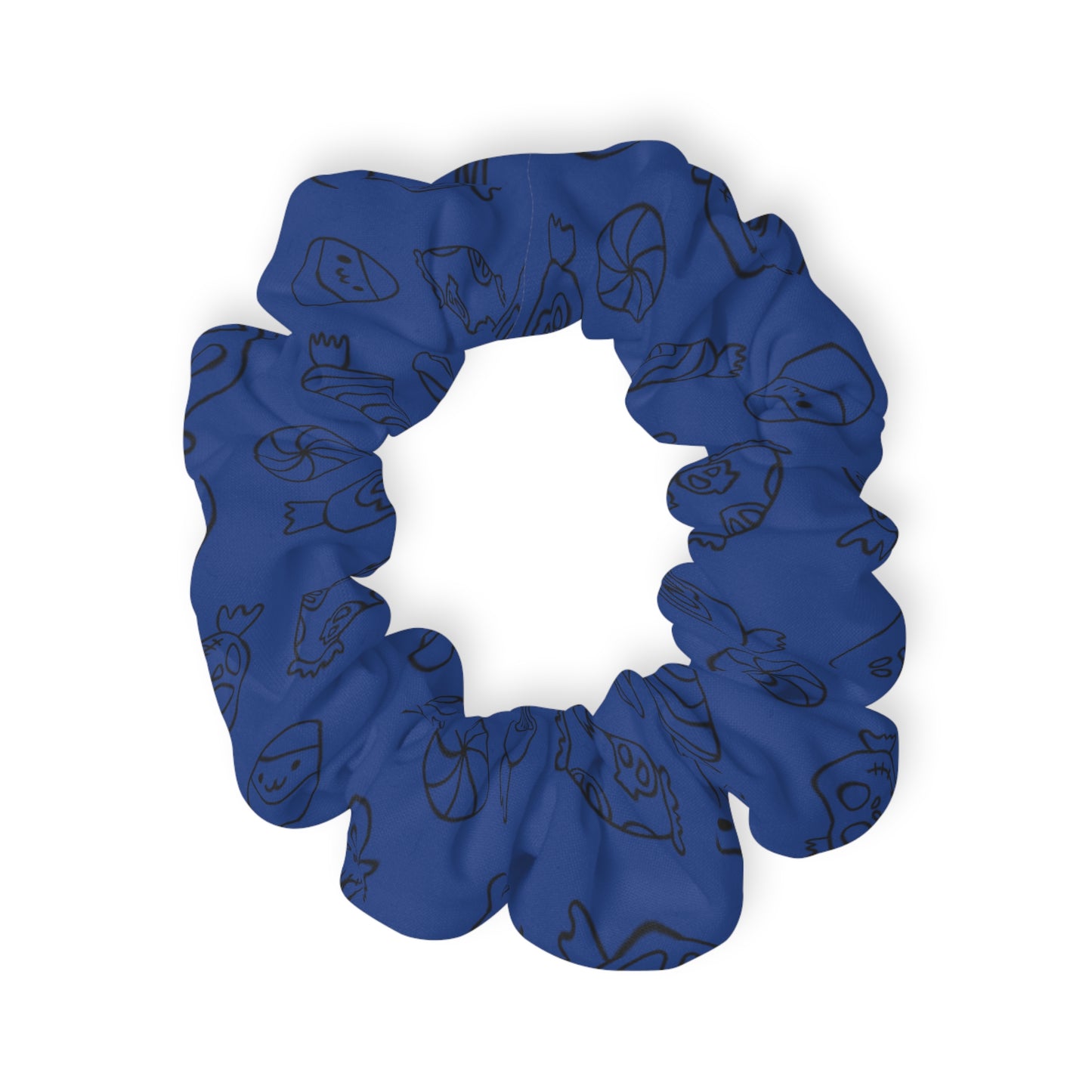 Windsor Wonders Dark Blue Halloween Candy Scrunchie