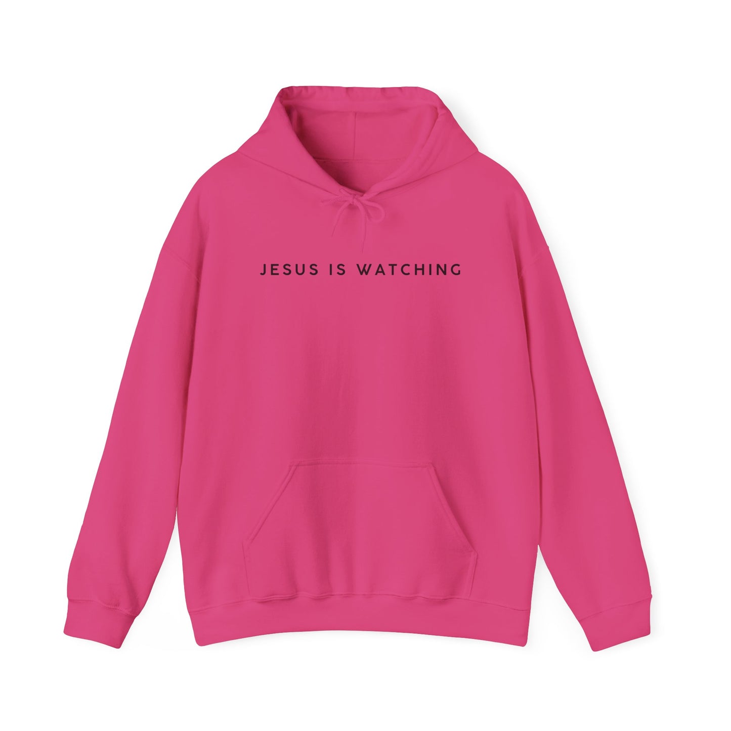 Jesus is Watching Hoodie | Unisex Heavy Blend Sweatshirt, Humorous Christian Apparel, Religious Gift, Casual Wear, Unique Streetwear