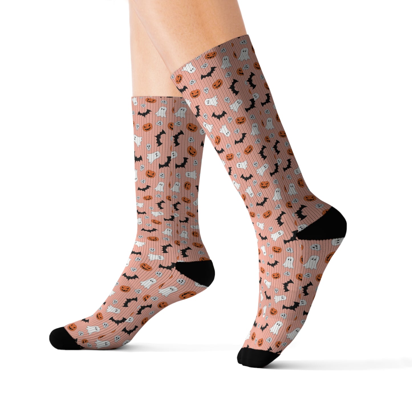 Windsor Wonders Orange Halloween Sublimation Socks