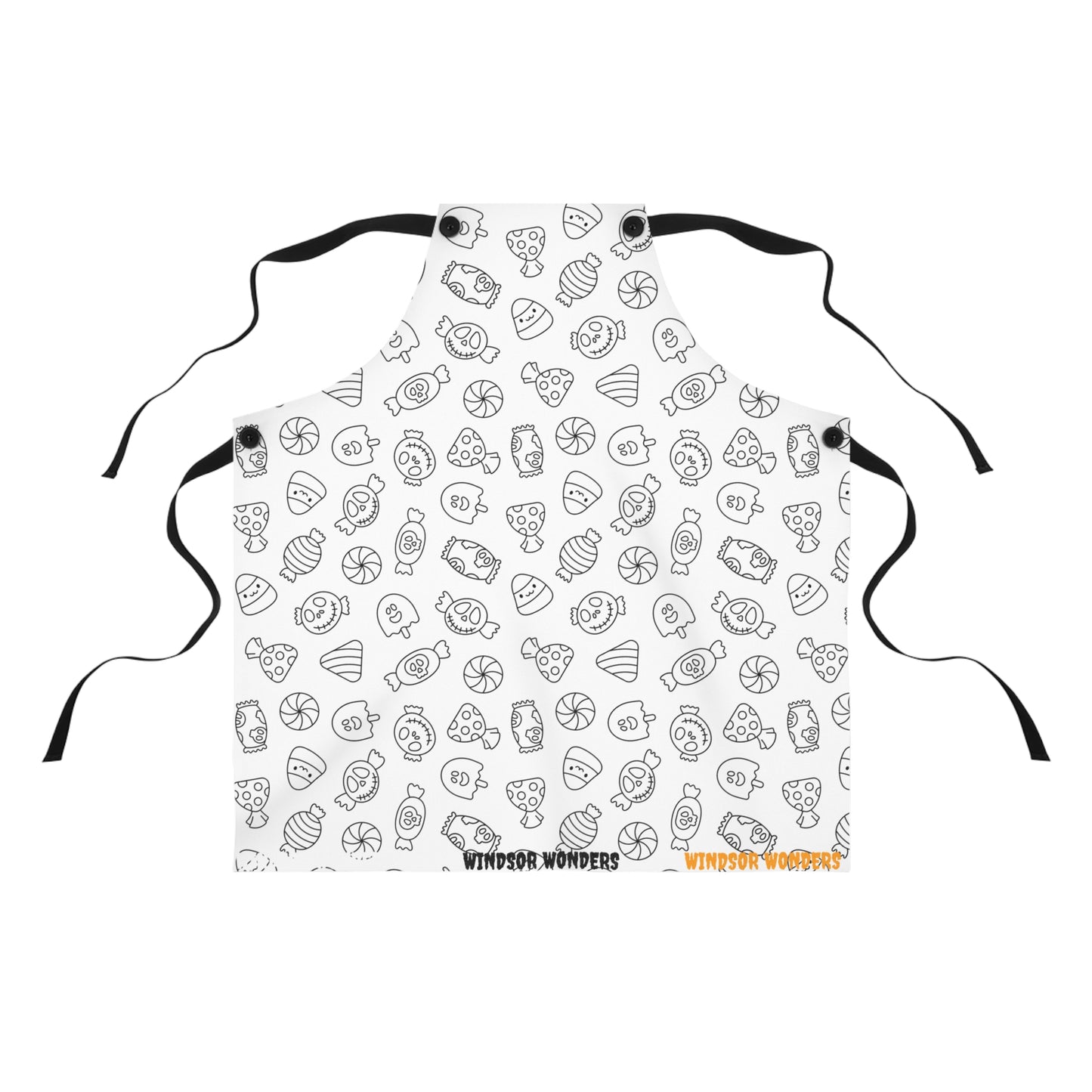 Windsor Wonders White Halloween Candy Apron (AOP)