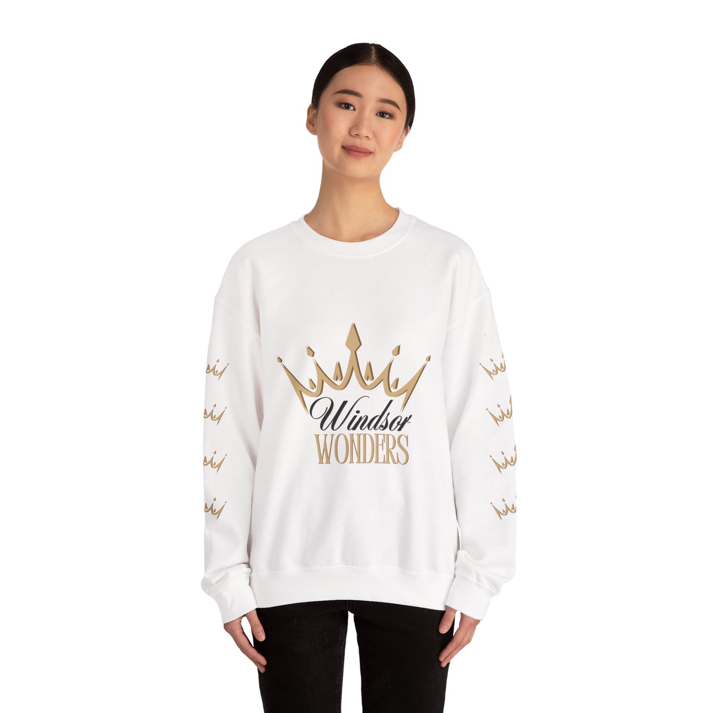 Windsor Wonders Crown Sweatshirt, Cozy Unisex Crewneck for Celebrations, Perfect Gift for Birthdays, Holidays, or Casual Wear