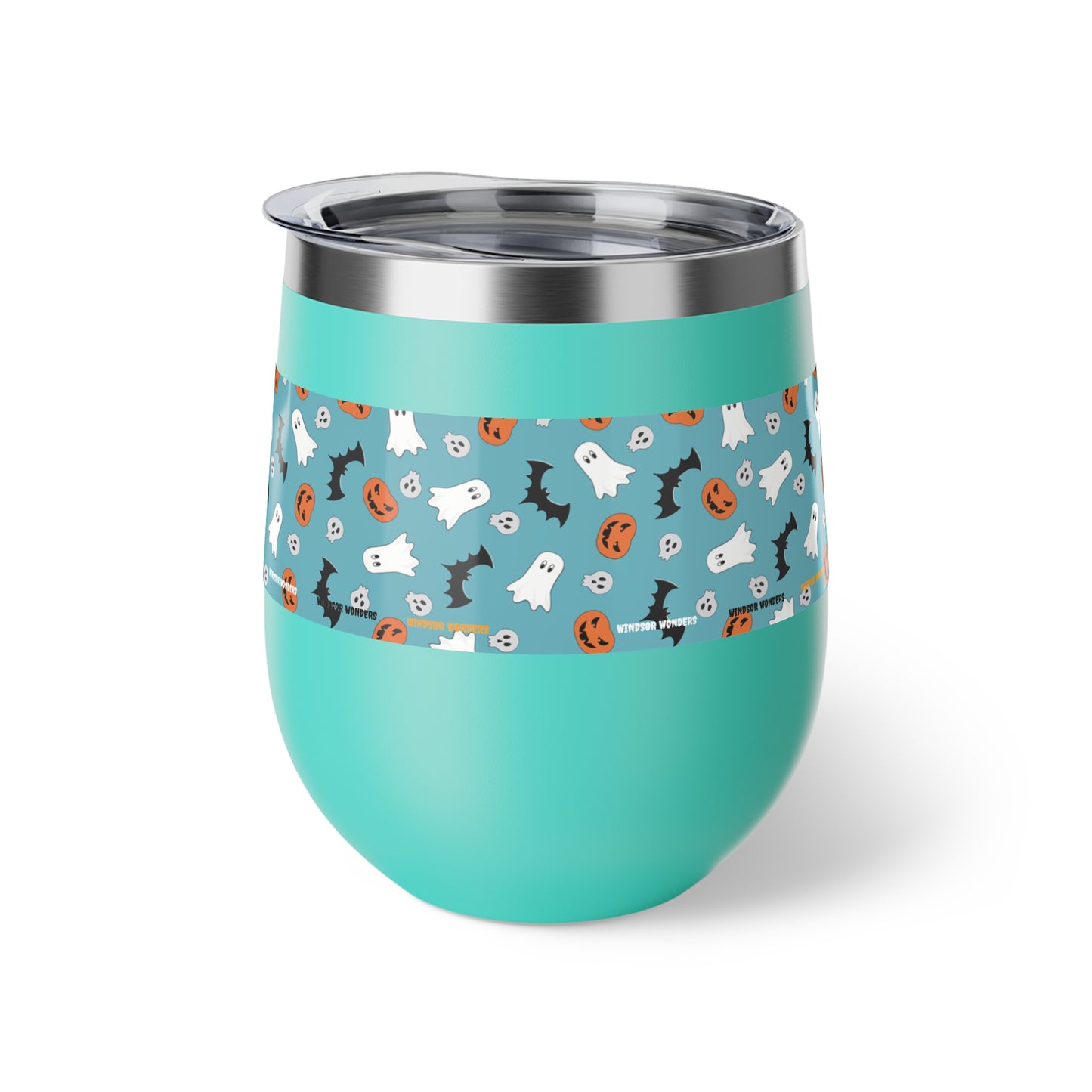 Windsor Wonders Blue Halloween Copper Vacuum Insulated Cup, 12oz