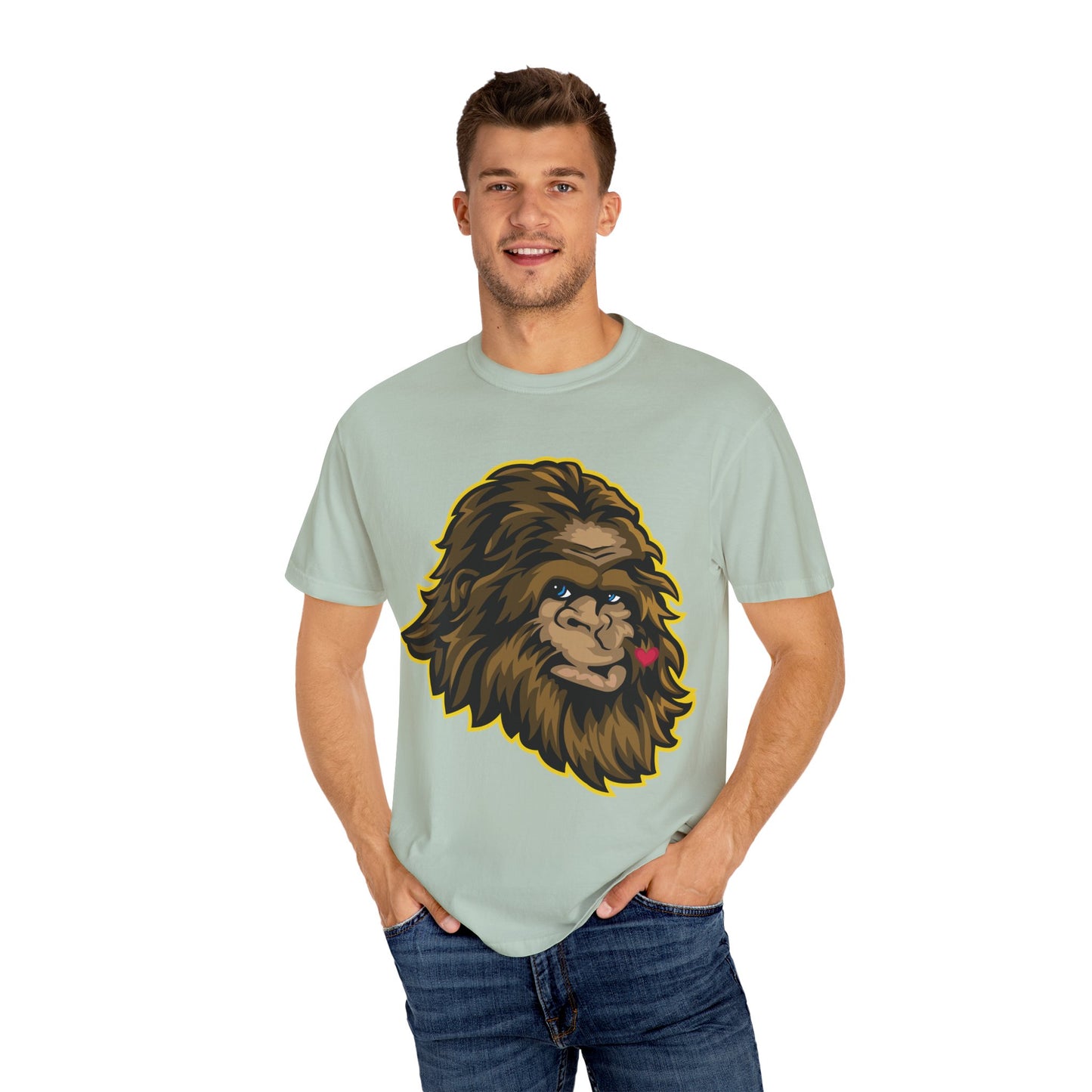 Sasquatch Kisses T-Shirt, Unisex Graphic Tee, Wild Animal Shirt, Nature Lover Gift, Unique Casual Wear, Funny Big Foot T-Shirt