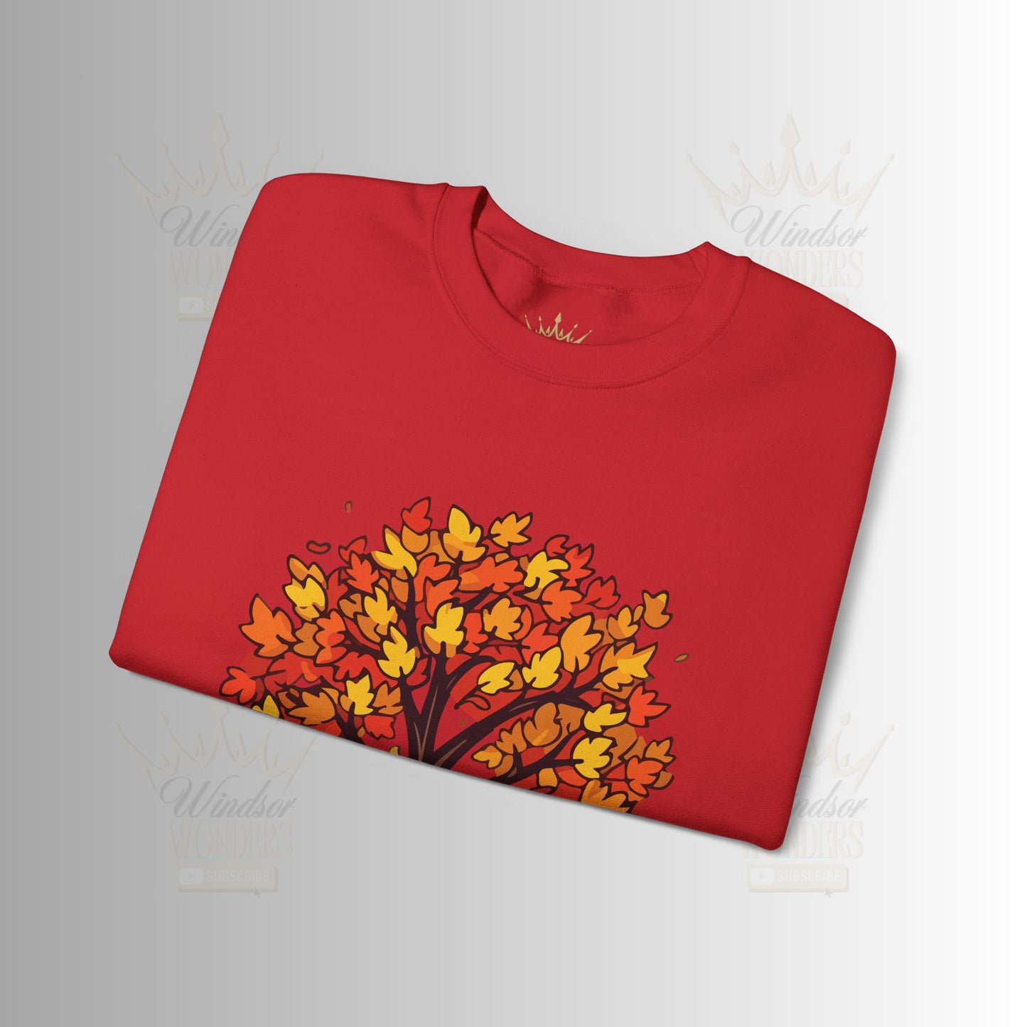 Autumnal Leaves Sweatshirt - Cozy Fall Crewneck for Nature Lovers, Perfect Gift for Thanksgiving, Casual Wear, and Seasonal Celebrations