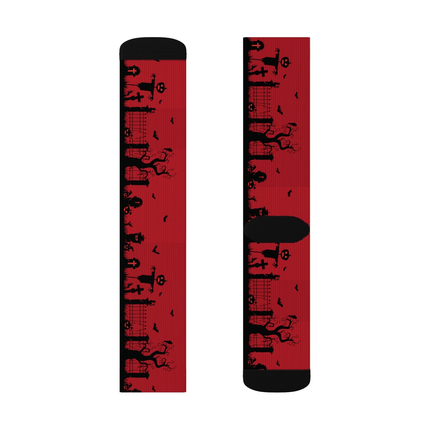 Windsor Wonders Red Graveyard Sublimation Socks