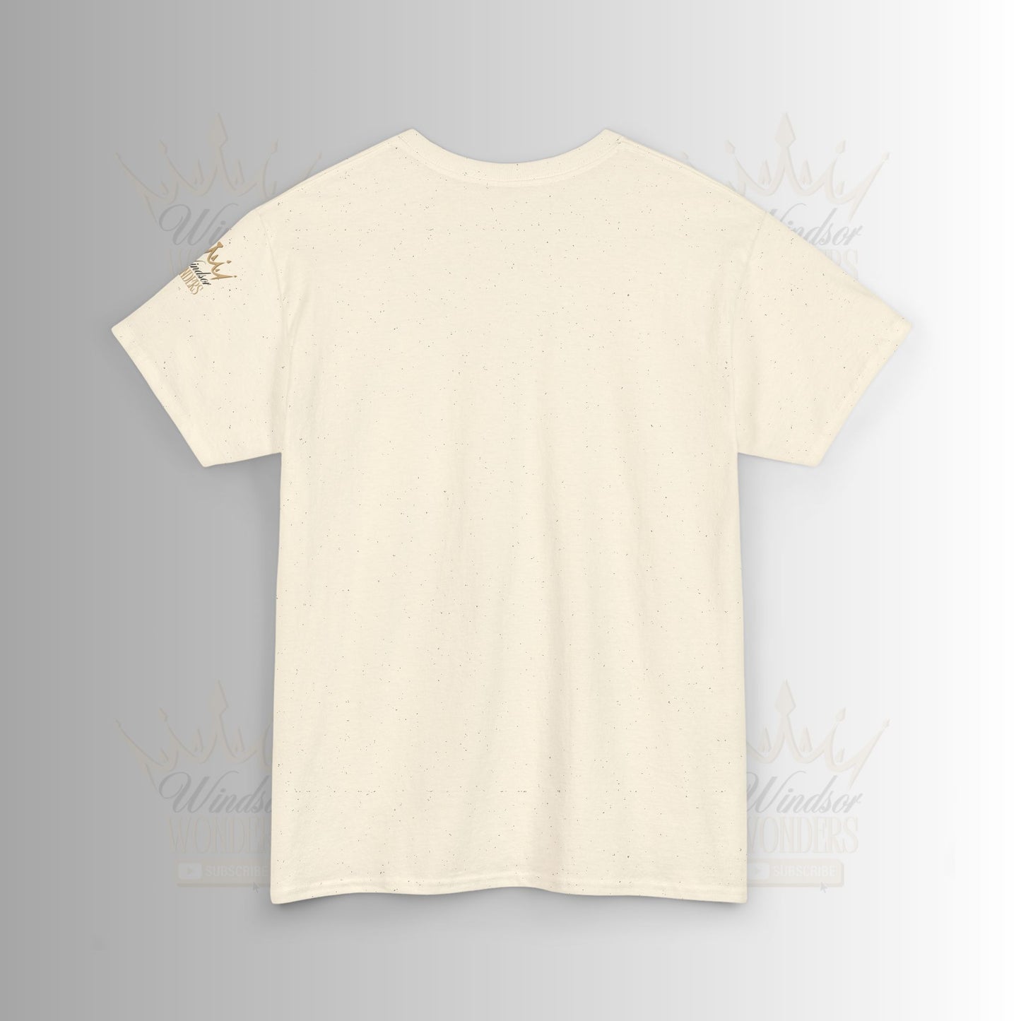 Windsor Wonders Crown Tee | Gold Graphic T-Shirt, Unisex Casual Wear, Birthday Gift, Royalty Theme, Comfortable Fashion