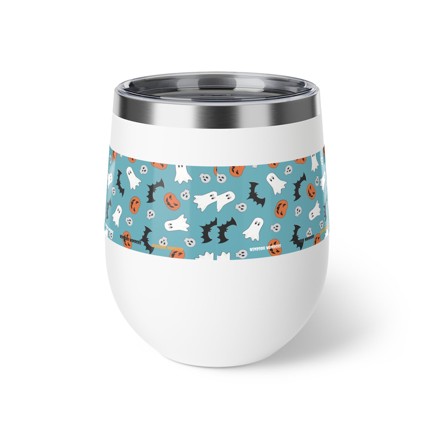 Windsor Wonders Blue Halloween Copper Vacuum Insulated Cup, 12oz