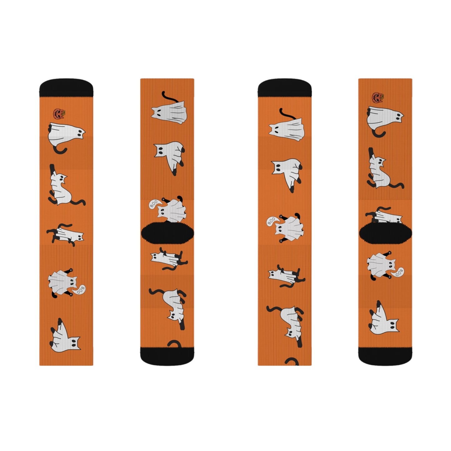 Windsor Wonders Crusta Halloween Ghost Cats Sublimation Socks