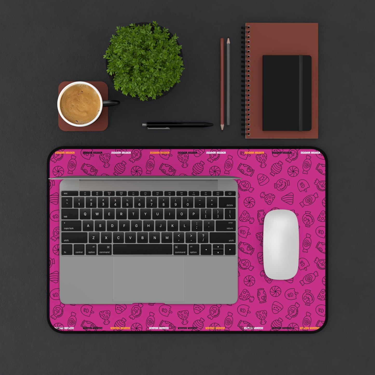 Windsor Wonders Pink Halloween Candy Desk Mat