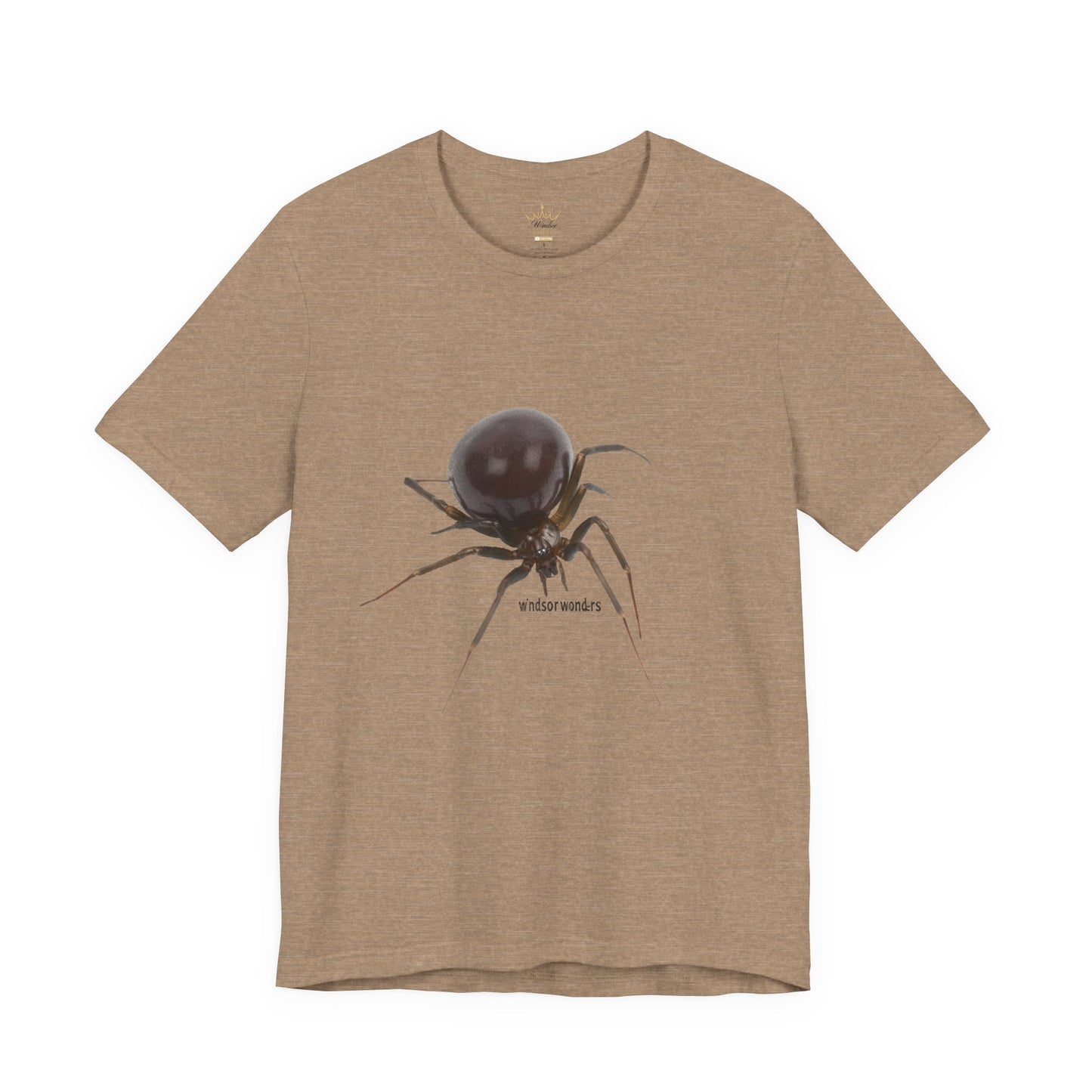 False Widow Spider Tee, Unisex Short Sleeve Shirt, Cool Graphic Tee, Halloween Shirt, Nature Lover Gift, Unique Insect T-Shirt
