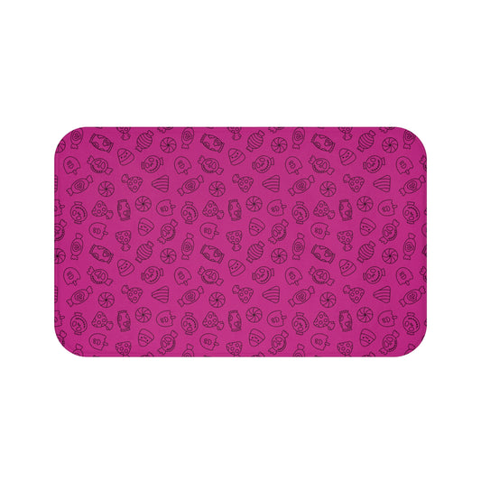 Windsor Wonders Pink Halloween Candy Bath Mat