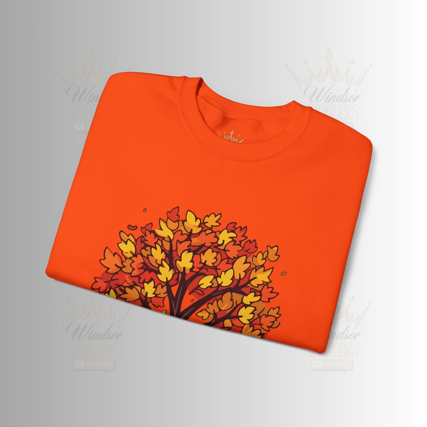 Autumnal Leaves Sweatshirt - Cozy Fall Crewneck for Nature Lovers, Perfect Gift for Thanksgiving, Casual Wear, and Seasonal Celebrations