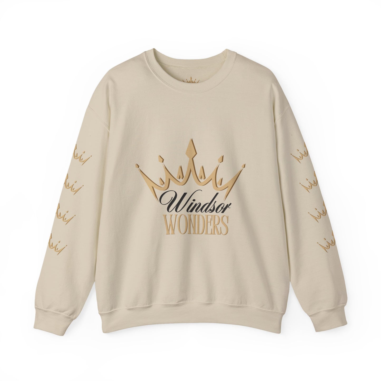 Windsor Wonders Crown Sweatshirt, Cozy Unisex Crewneck for Celebrations, Perfect Gift for Birthdays, Holidays, or Casual Wear