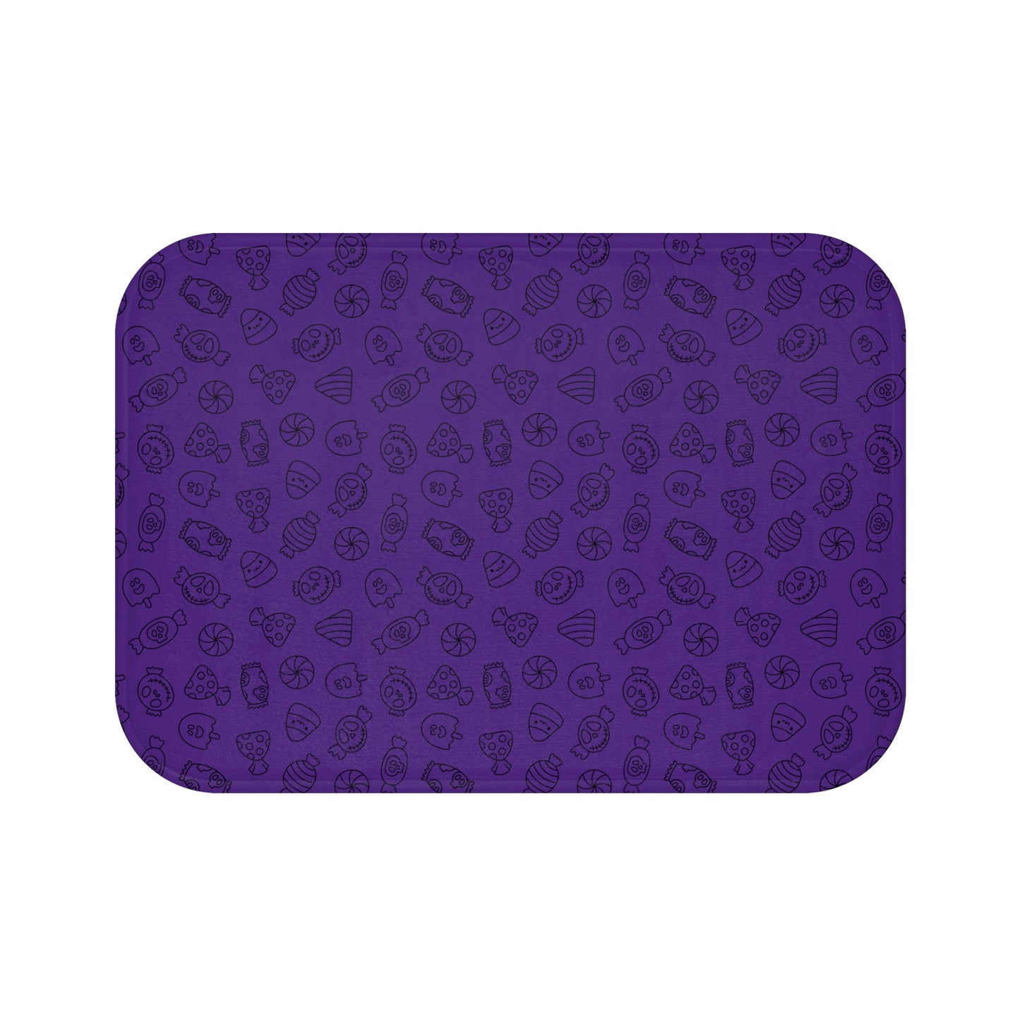 Windsor Wonders Dark Purple Halloween Candy Bath Mat