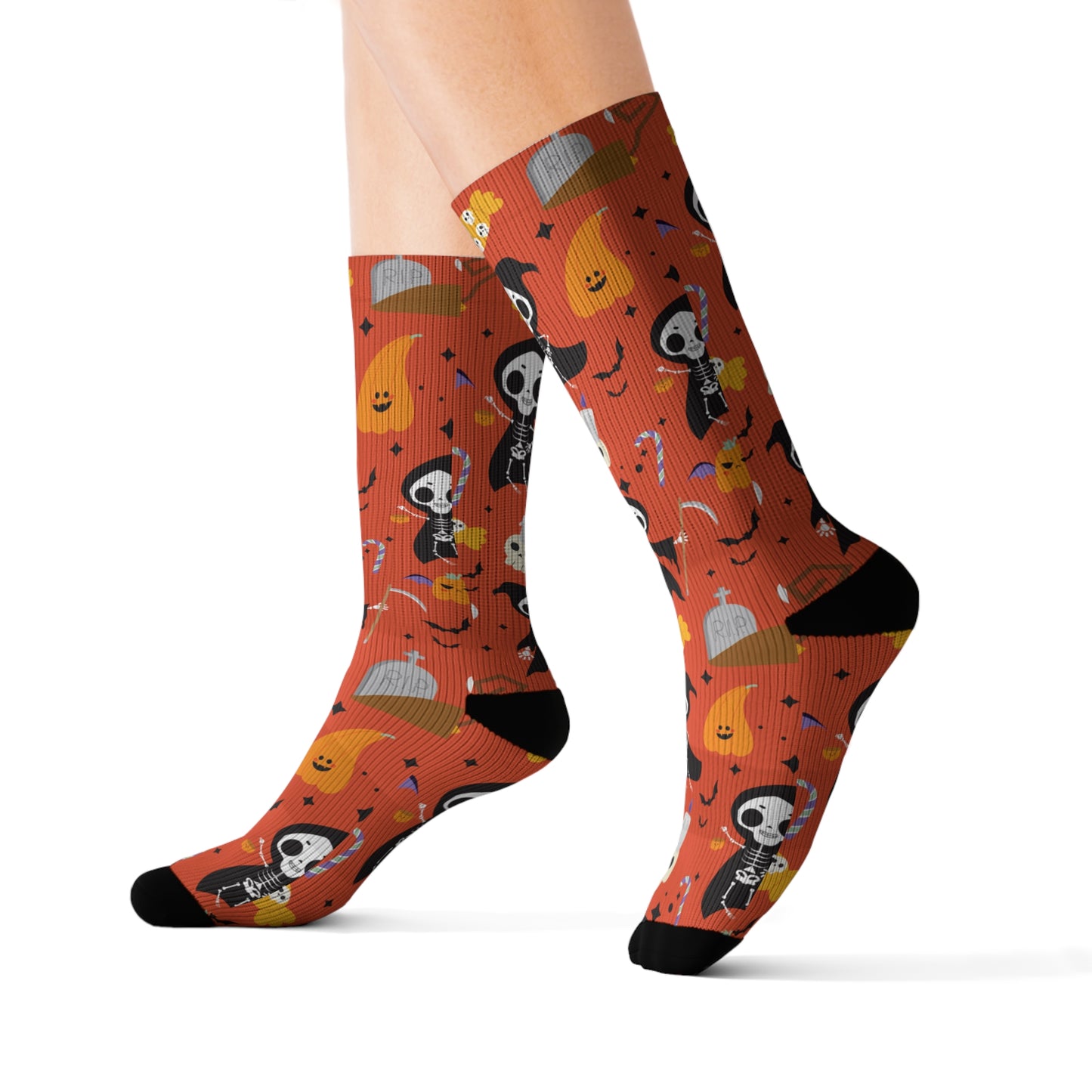 Windsor Wonders Reaper Halloween Sublimation Socks