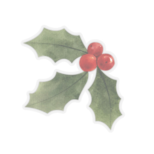 Holly Berry Holiday Stickers - Festive Decorating