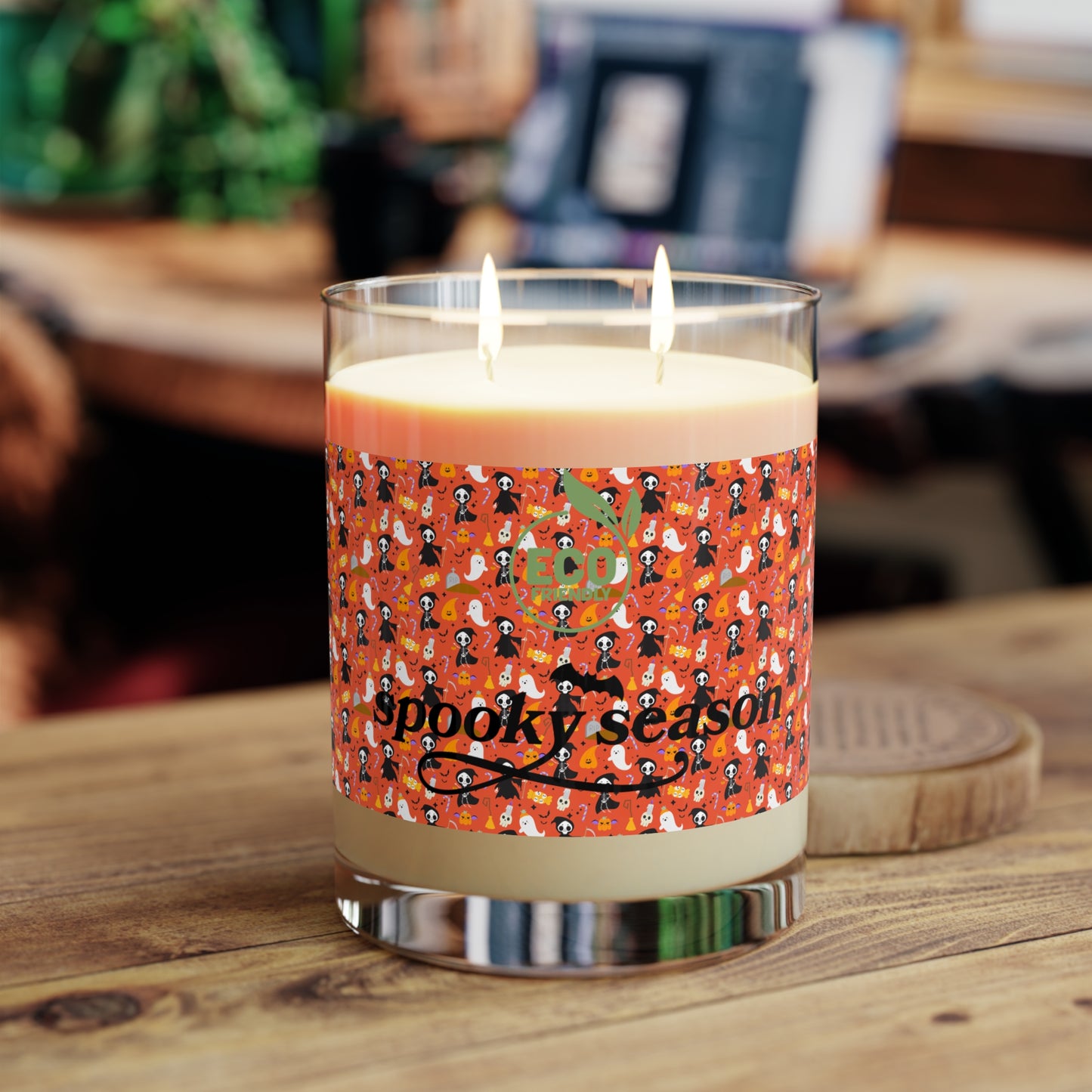 Scented Candle - Full Glass, 11oz, Reaper Halloween Wrapped