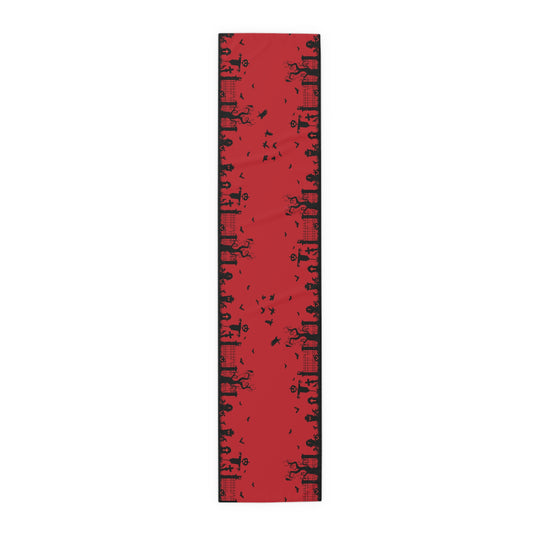 Windsor Wonders Red Graveyard Table Runner