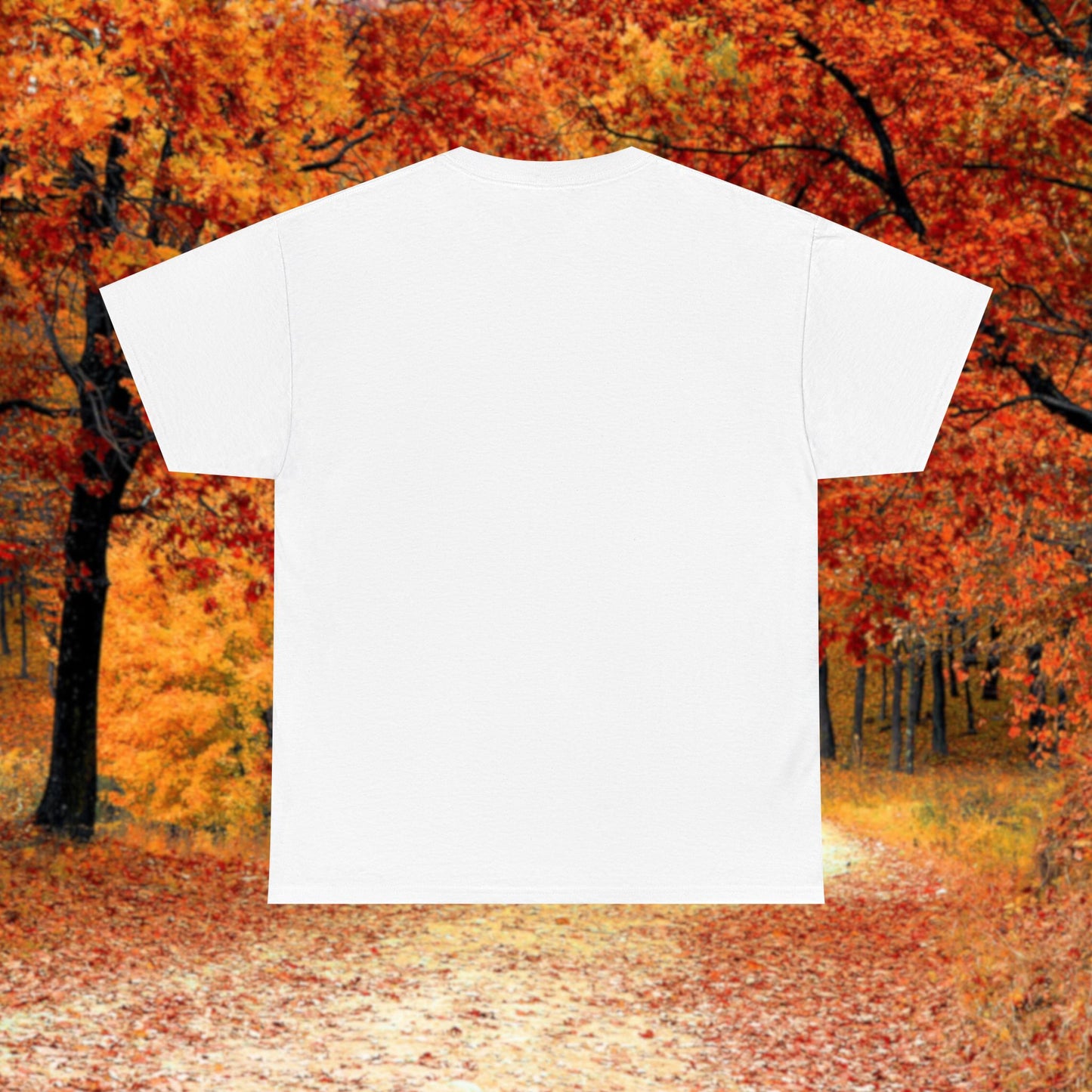 Autumn Tree Clown Tee, Unisex Cotton Shirt, Fall Fashion, Nature Lover Gift, Seasonal Wear, Thanksgiving Apparel