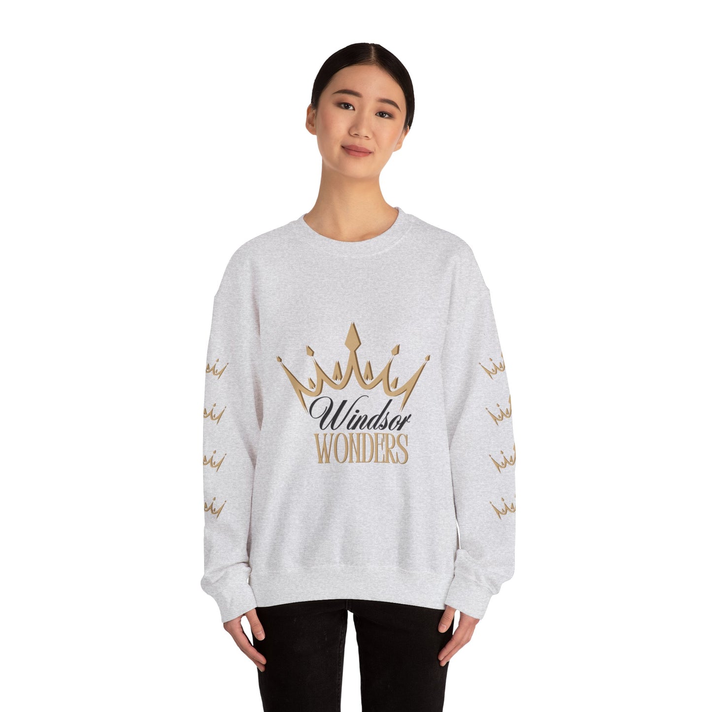 Windsor Wonders Crown Sweatshirt, Cozy Unisex Crewneck for Celebrations, Perfect Gift for Birthdays, Holidays, or Casual Wear