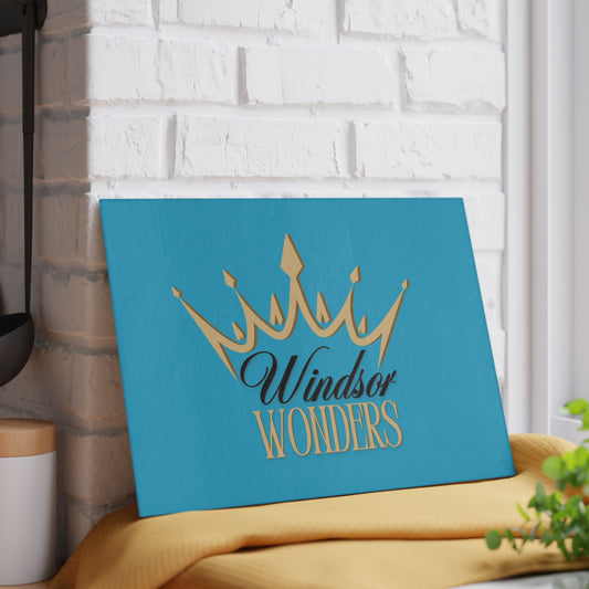Elegant Windsor Wonders Crown Glass Cutting Board – Perfect Gift for Home Chefs, Kitchen Decor, Housewarming, Bridal Shower, Wedding Registry