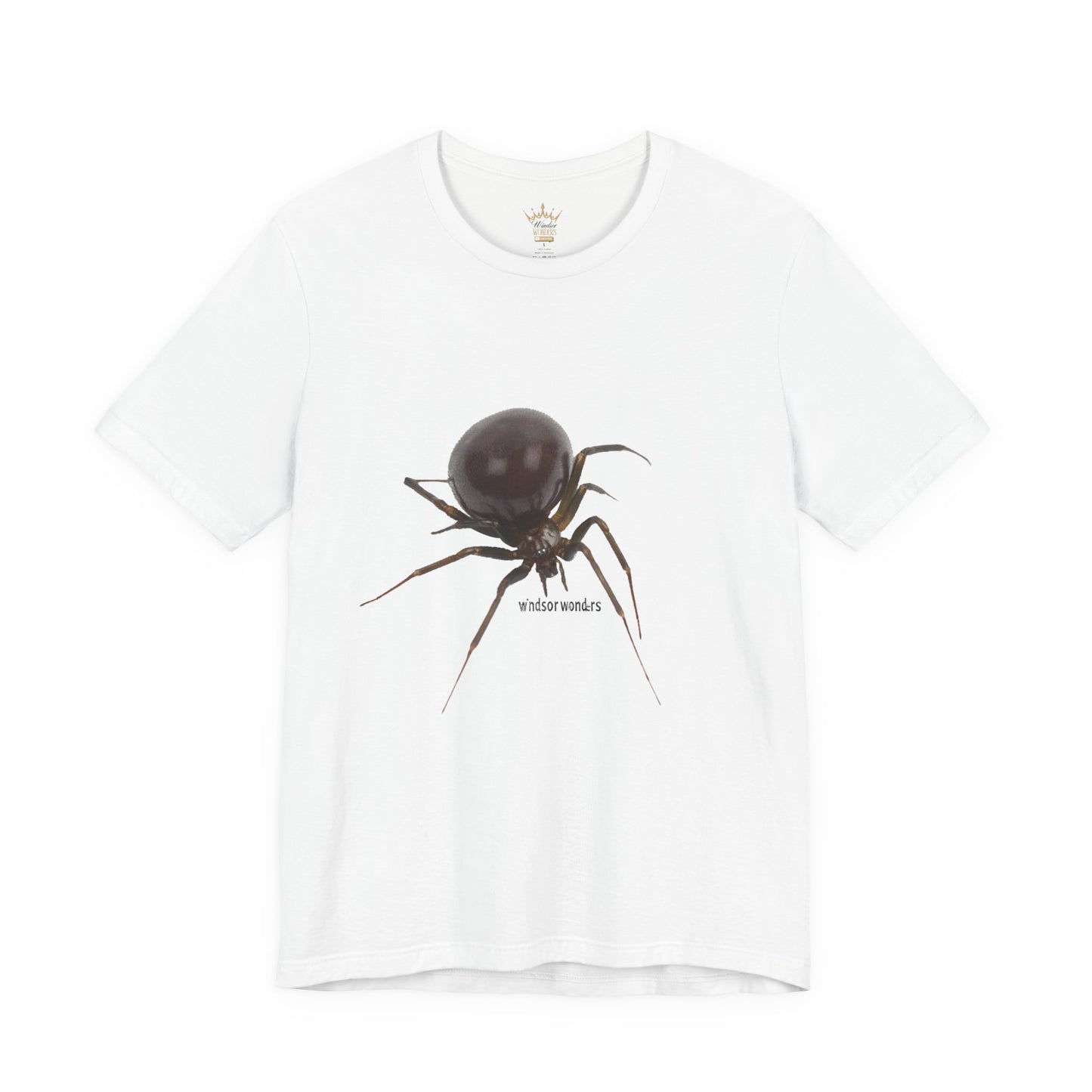 False Widow Spider Tee, Unisex Short Sleeve Shirt, Cool Graphic Tee, Halloween Shirt, Nature Lover Gift, Unique Insect T-Shirt