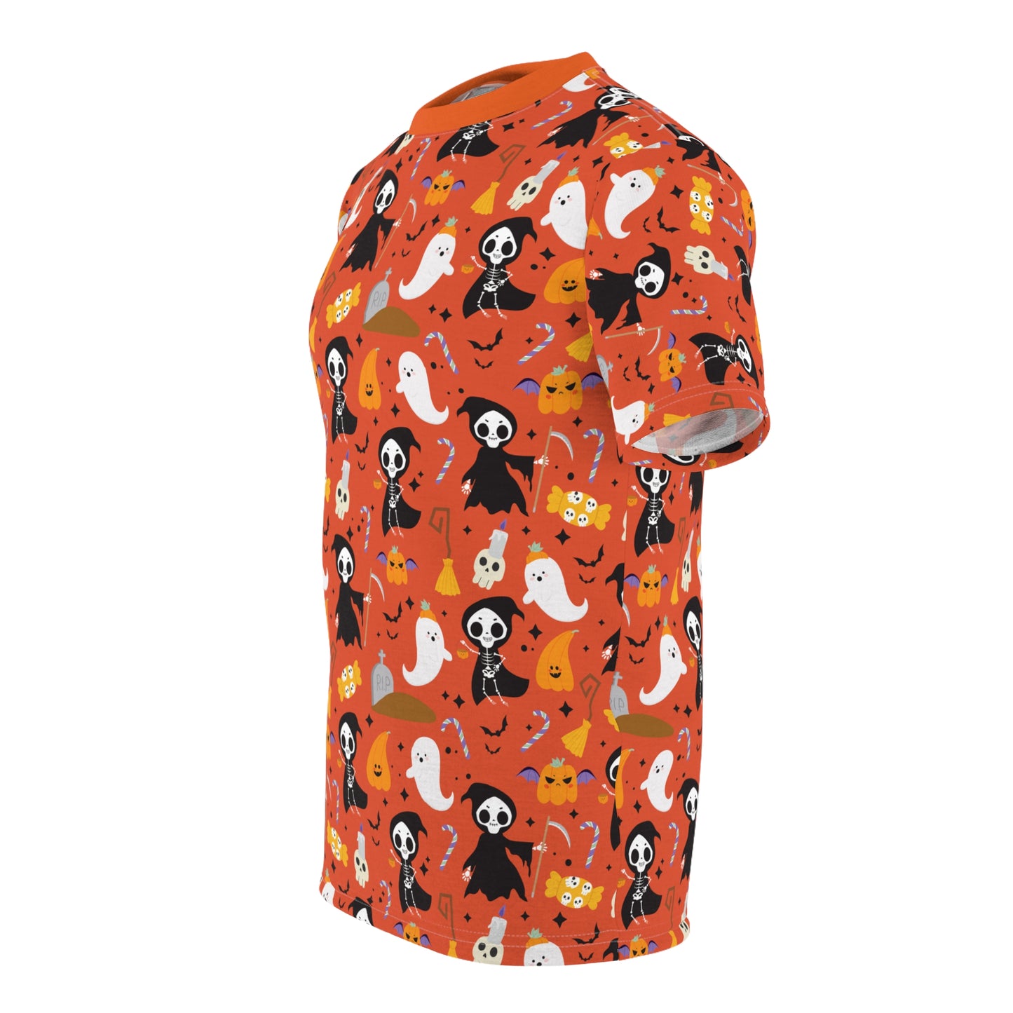 Windsor Wonders Reaper Halloween Unisex Cut & Sew Tee (AOP)