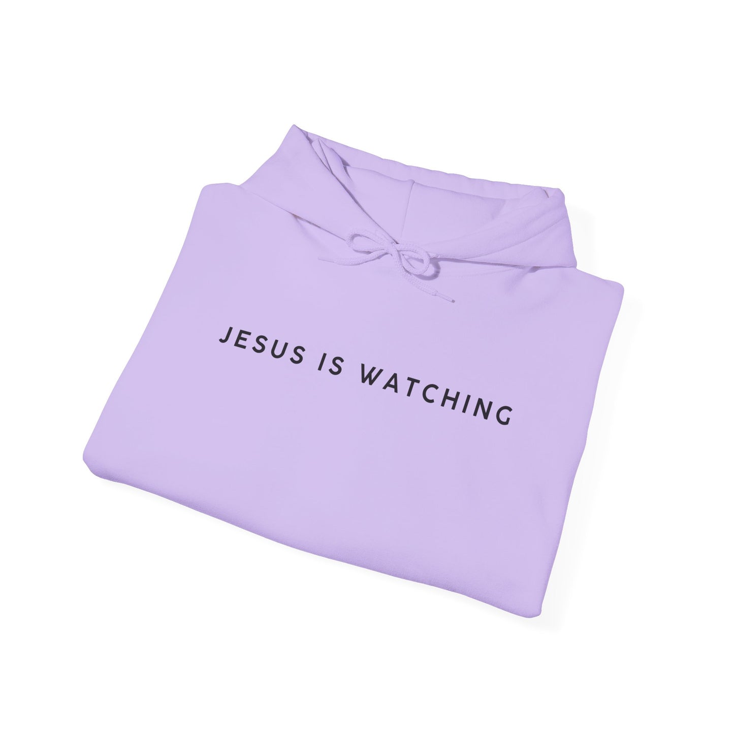 Jesus is Watching Hoodie | Unisex Heavy Blend Sweatshirt, Humorous Christian Apparel, Religious Gift, Casual Wear, Unique Streetwear