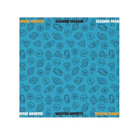 Windsor Wonders Turquoise Halloween Candy Face Towel