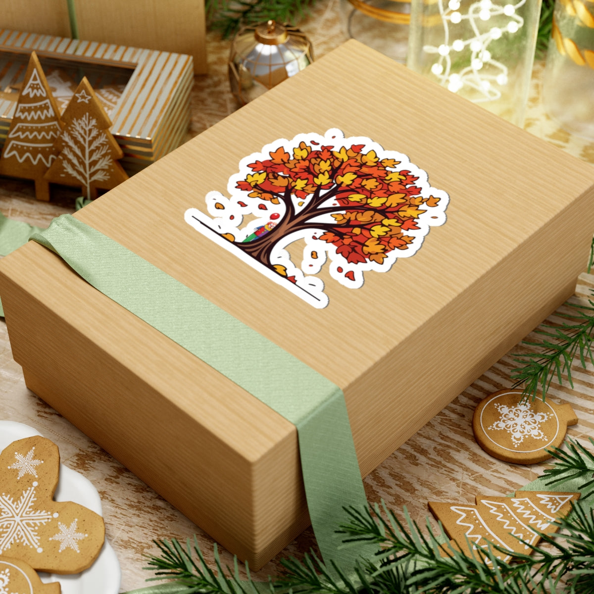 Autumn Leaves Kiss-Cut Stickers - Fall Decor, Seasonal Art, Planner Stickers, Nature Lover Gifts, Home and Office Decor