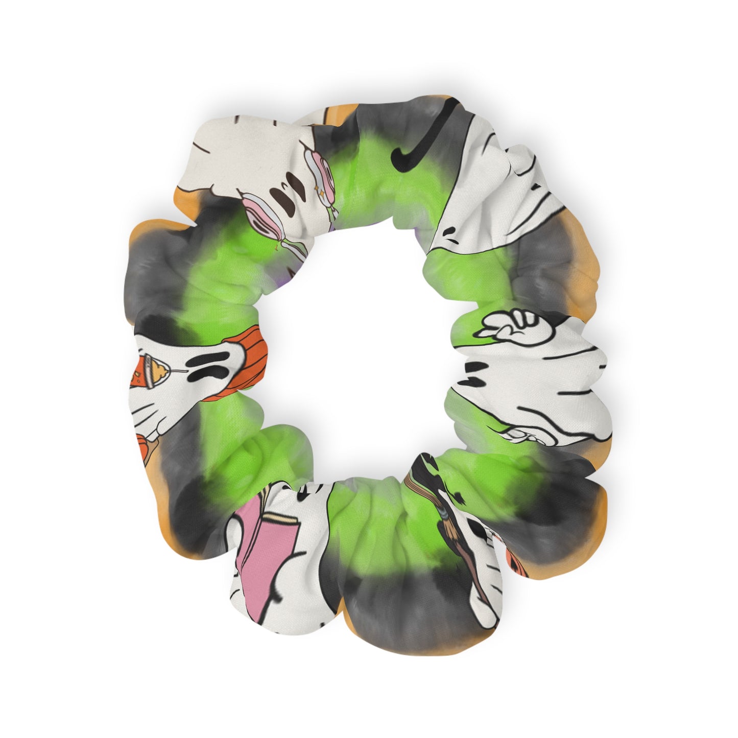 Halloween Ghost Scrunchie - Spooky Hair Accessory